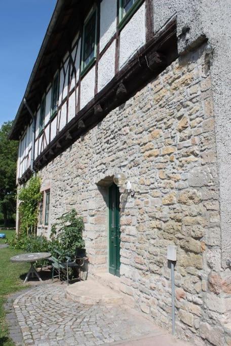 Ruhige Ferienwohnung Im Gutshaus Niederorschel Buitenkant foto